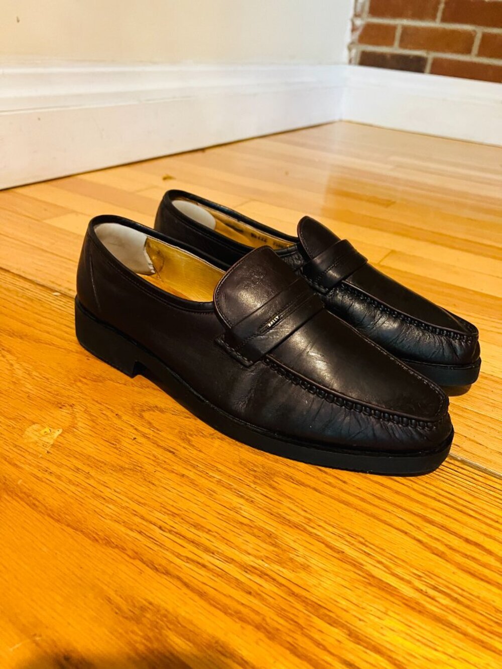 Vintrage Bally Switzerland Slip On Tassel Loafers Drivers Shoes Size 9.5 EEE - Picture 3 of 16